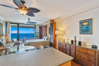 Kitchen counter to ocean view